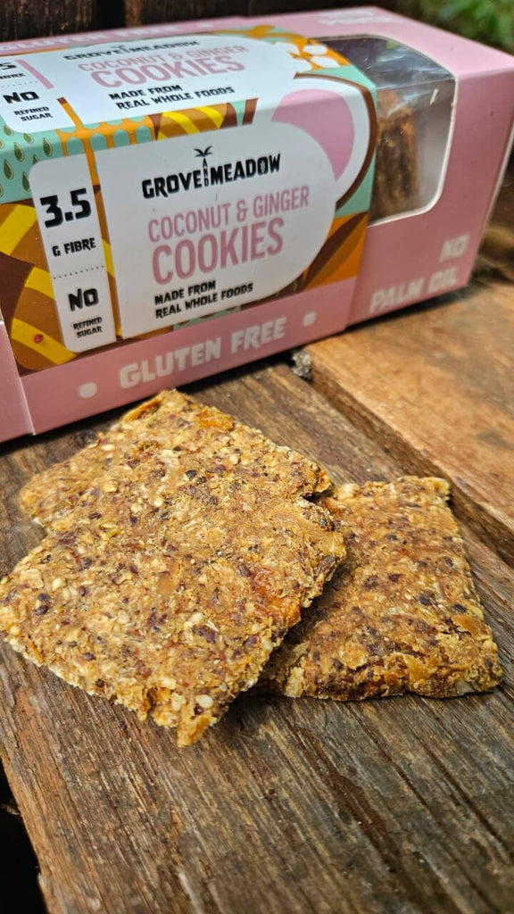 Coconut & Ginger Cookies (200g | Gluten Free) Crackers Grove & Meadow 