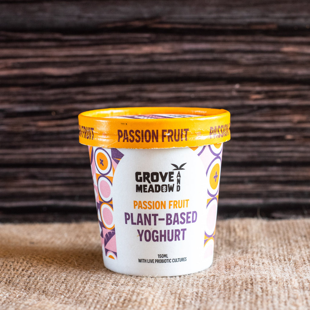 Grove & Meadow Plant Based Yoghurt PASSION (150 ml) dairy free Brown’s Food Co. 